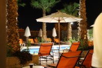 Poolside lounge areas